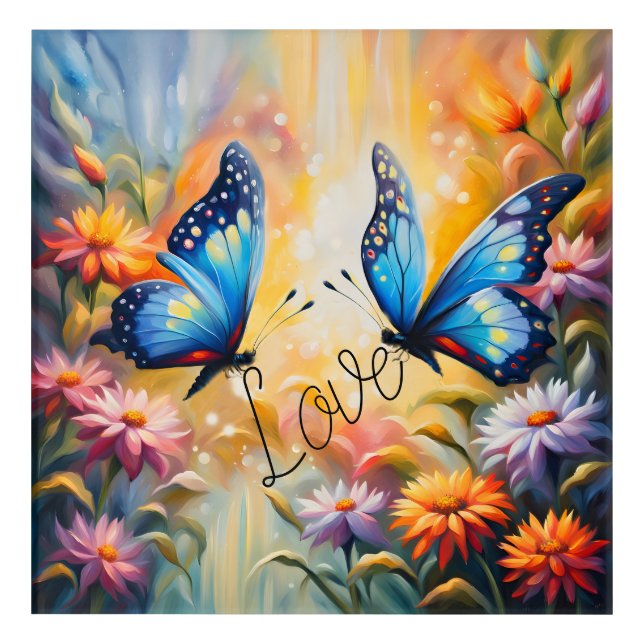 butterflies in love acrylic print (Front)