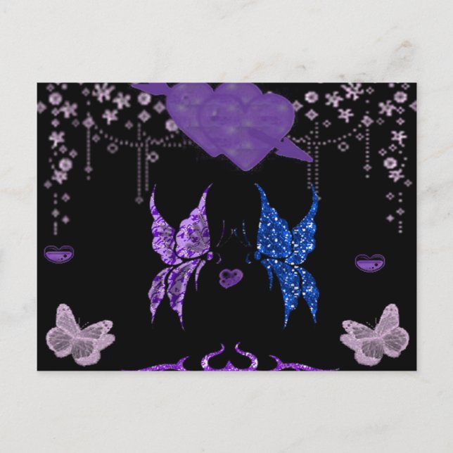 Butterflies In Love Postcard (Front)