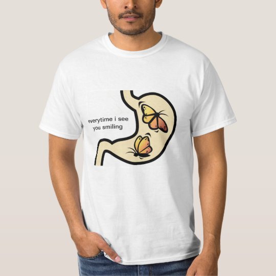 butterflies in stomach shirt