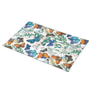 BUTTERFLIES IN NATURE CLOTH PLACEMAT