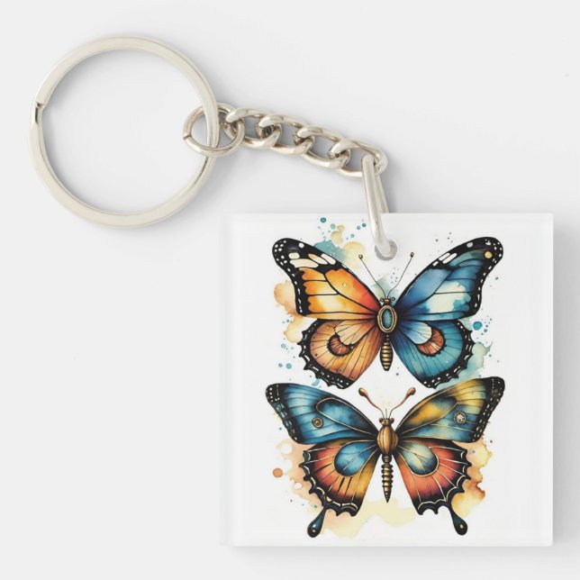 Butterflies In Nature Keychain (Front)