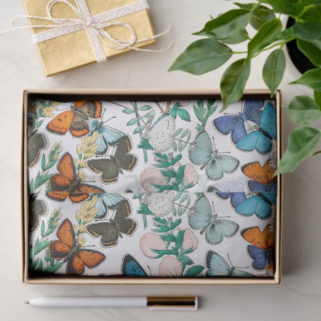BUTTERFLIES IN NATURE TISSUE PAPER (Gift)