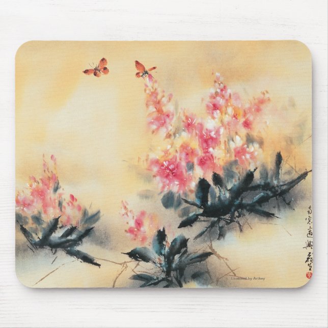 Butterflies in Spring Mouse Pad (Front)