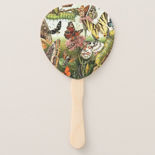 Butterflies Insects Animals Moth Wildlife Hand Fan