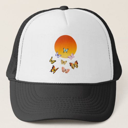 Butterflies into the Sun Trucker Hat