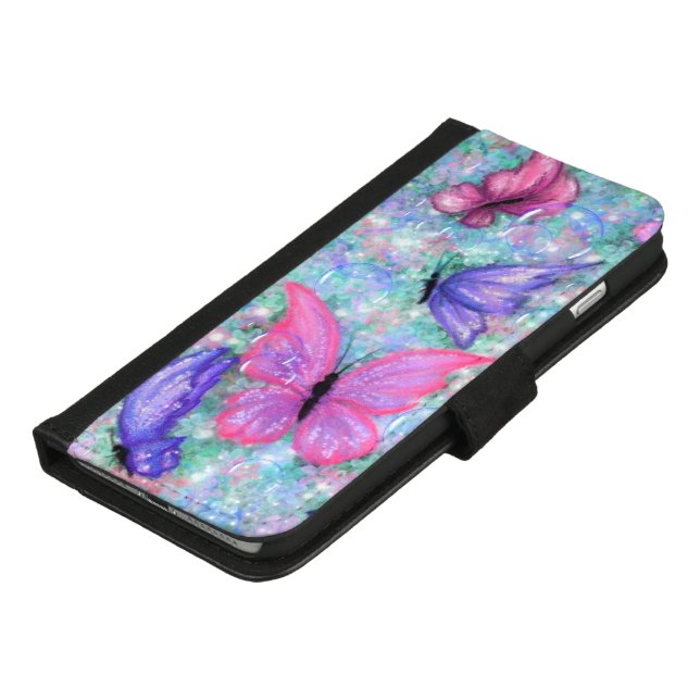Butterflies iPhone Wallet Case (Bottom)