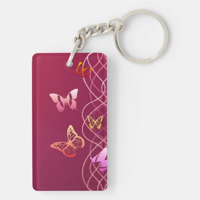Butterflies Keychain (Back)