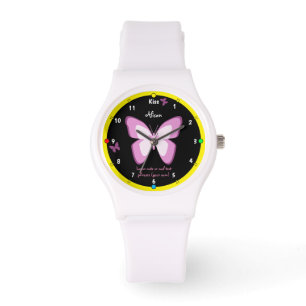 Butterflies & Kiss Watch, Girls Wonderland Fashion Watch