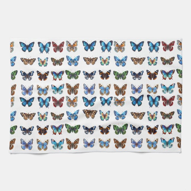 Butterflies Kitchen Towel (Horizontal)