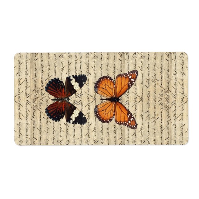 butterflies label (Front)