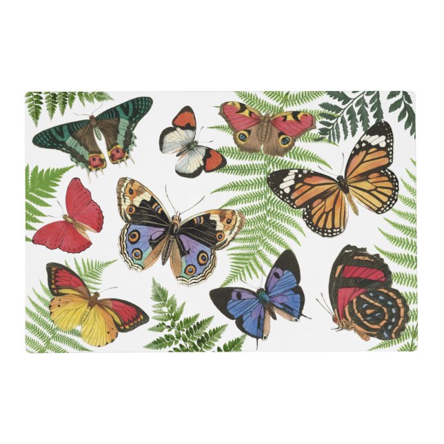 Butterflies Laminated Placemat (Front)