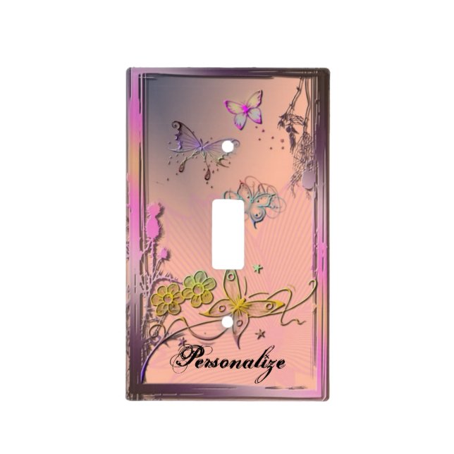 Butterflies Light Switch Cover (Front)