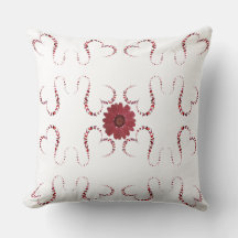 Butterflies Linked Hearts Red Flower, Pink, Black