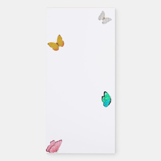 Butterflies Magnetic Notepad (Front)