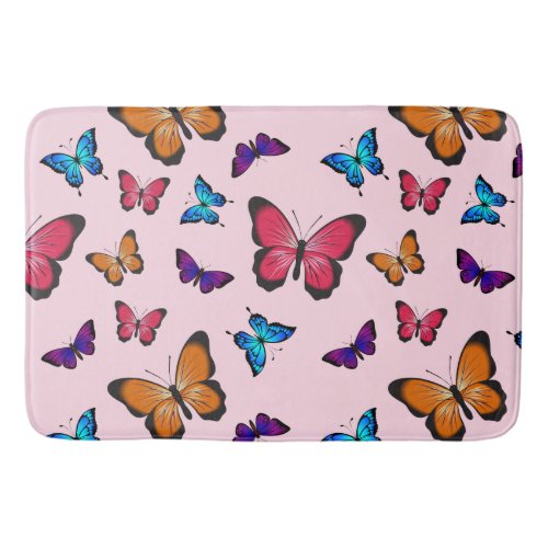 Butterflies mezze bath mat