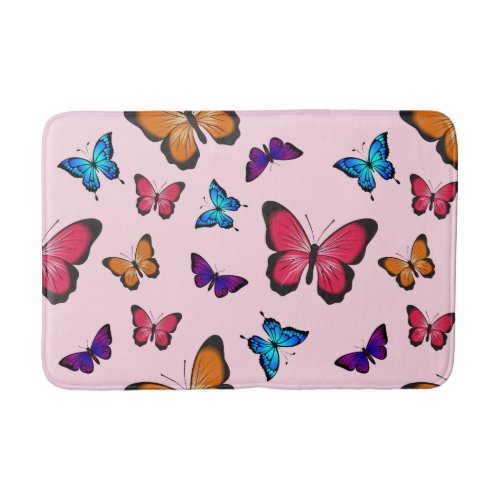 Butterflies mezze bath mat