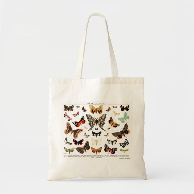 Butterflies & Moths Tote Bag (Front)