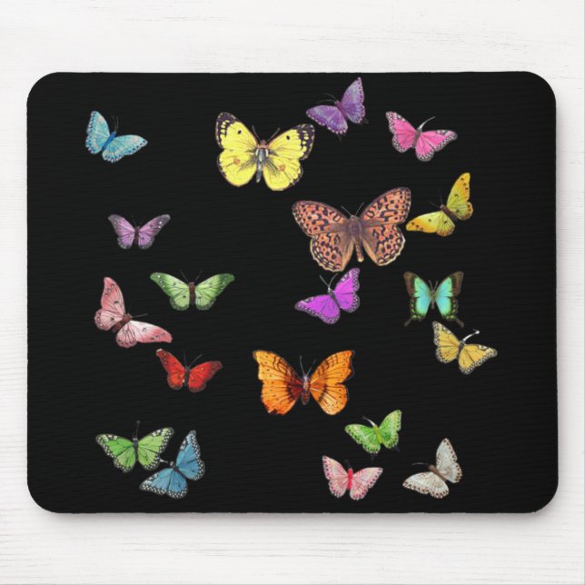 Butterflies Mouse Pad (Front)