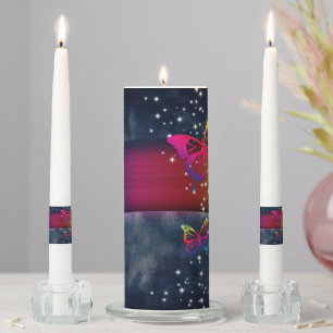 Butterflies n Rainbows Unity Candle Set