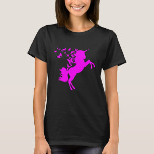 Butterflies N Unicorns Magical Fairies T-Shirt