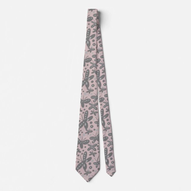  Butterflies Neck Tie (Front)