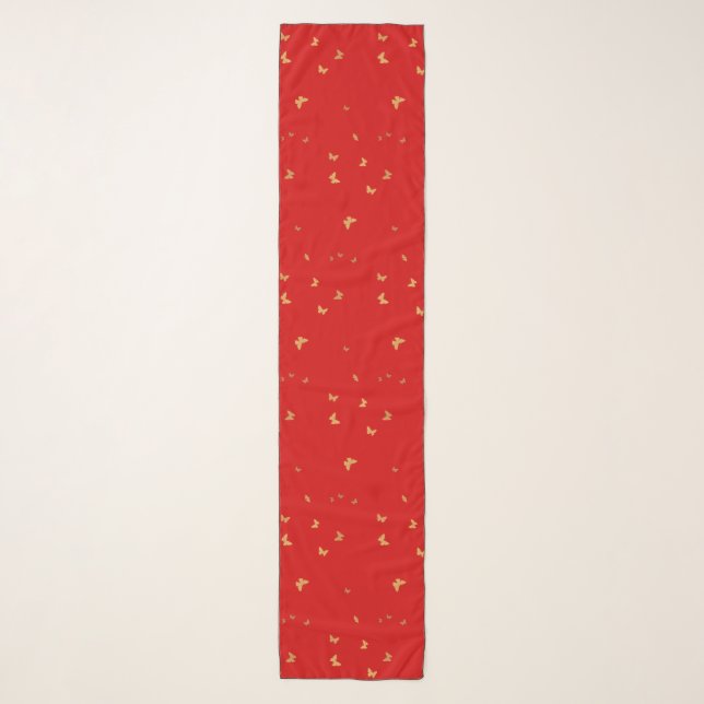 Butterflies Neck Tie Scarf (Front)