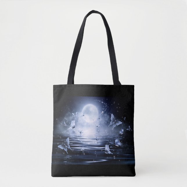 Butterflies Night Flight Tote Bag (Front)