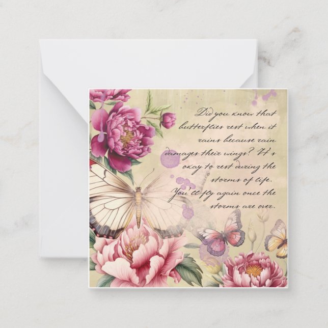 Butterflies  note card (Front)