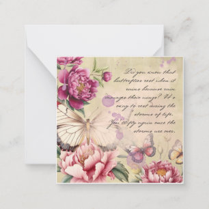 Butterflies note card