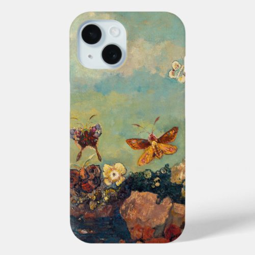 Butterflies  Odilon Redon iPhone 15 Case