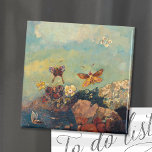 Butterflies | Odilon Redon Magnet<br><div class="desc">Butterflies (1910) by French artist Odilon Redon. Original fine art painting is oil on canvas depicting colorful abstract butterflies against a blue sky background. 

Use the design tools to add custom text or personalize the image.</div>