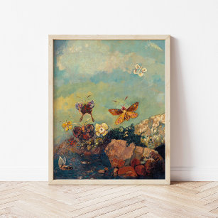 Butterflies   Odilon Redon Poster