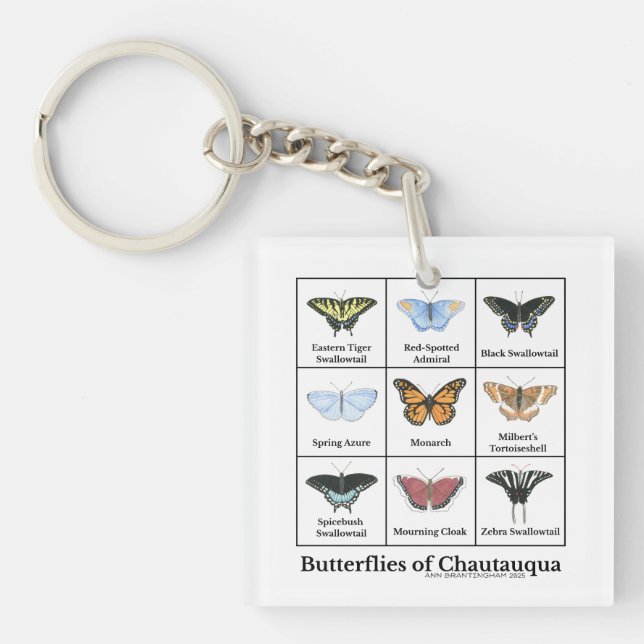 Butterflies of Chautauqua Keychain (Front)