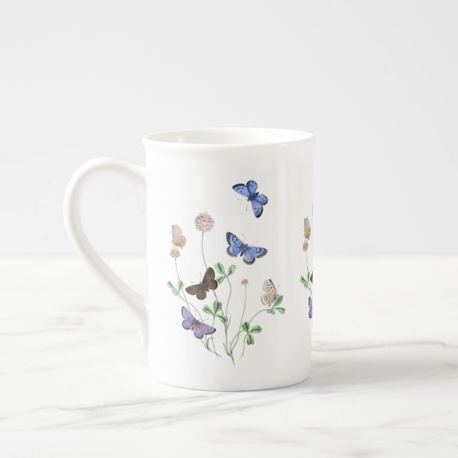 Butterflies of Great Britain Bone China Mug (Left)
