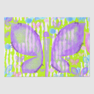 Butterflies of Love Joy Peace Happiness Harmony Tissue Paper