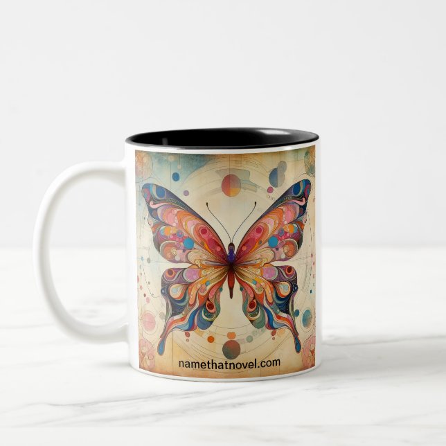 Butterflies of Name That Novel Coffee Mug  (Left)