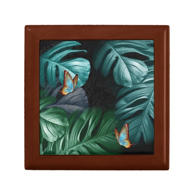 Butterflies of Paradise Tropical Turquoise Splash Gift Box (Front)