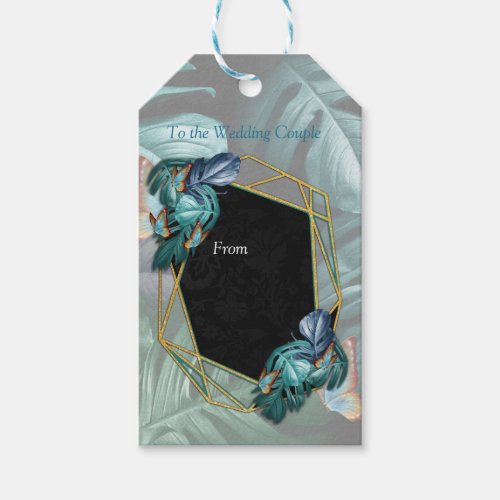 Butterflies of ParadiseTropical Turquoise Splash Gift Tags