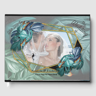 Butterflies of Paradise/Tropical Turquoise Splash Guest Book
