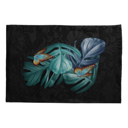 Butterflies of ParadiseTropical Turquoise Splash Pillow Case