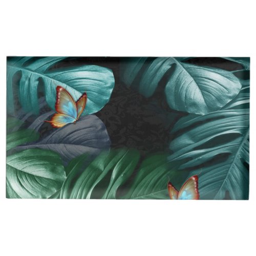 Butterflies of ParadiseTropical Turquoise Splash Place Card Holder