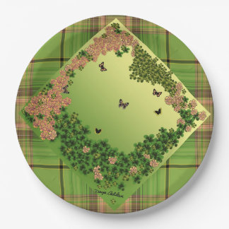 Butterflies of the Morning/Plaid Paper Plates