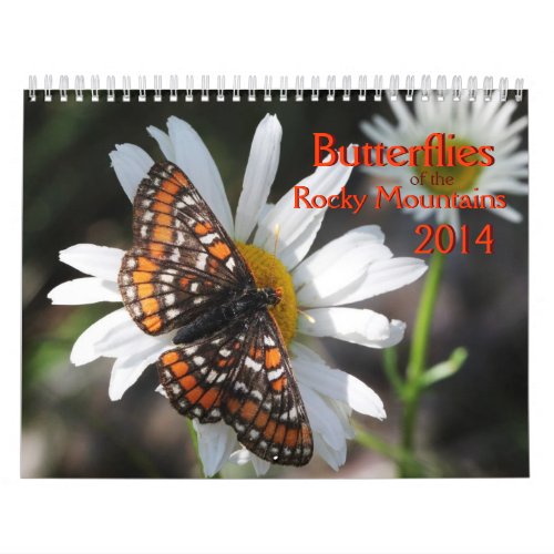 Butterflies of the Rocky Mountains 2014 Calendar