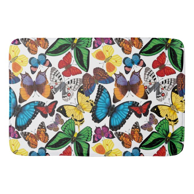 Butterflies of the World Bath Mat (Front)