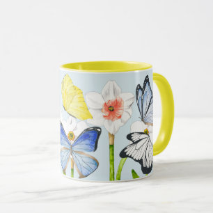Butterflies on a Combo Mug