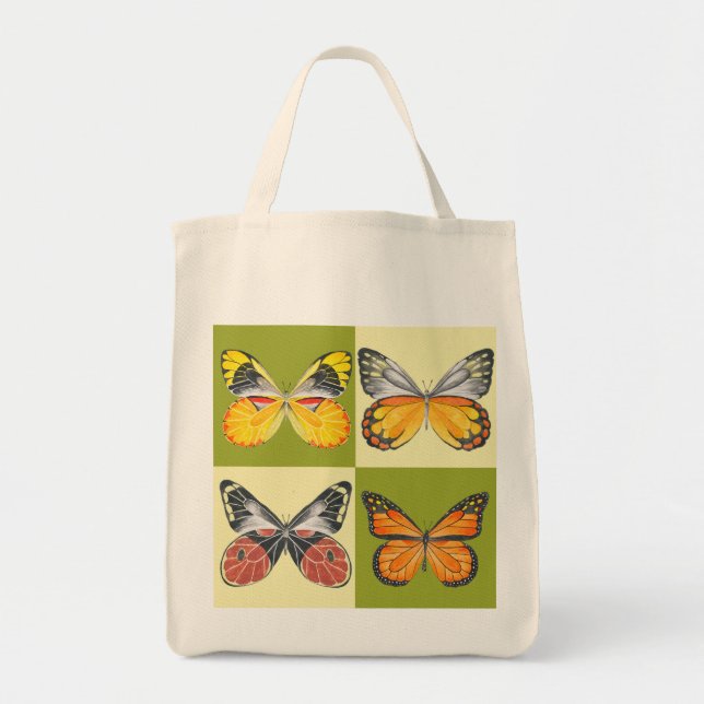 Butterflies on a Grocery Tote  (Front)