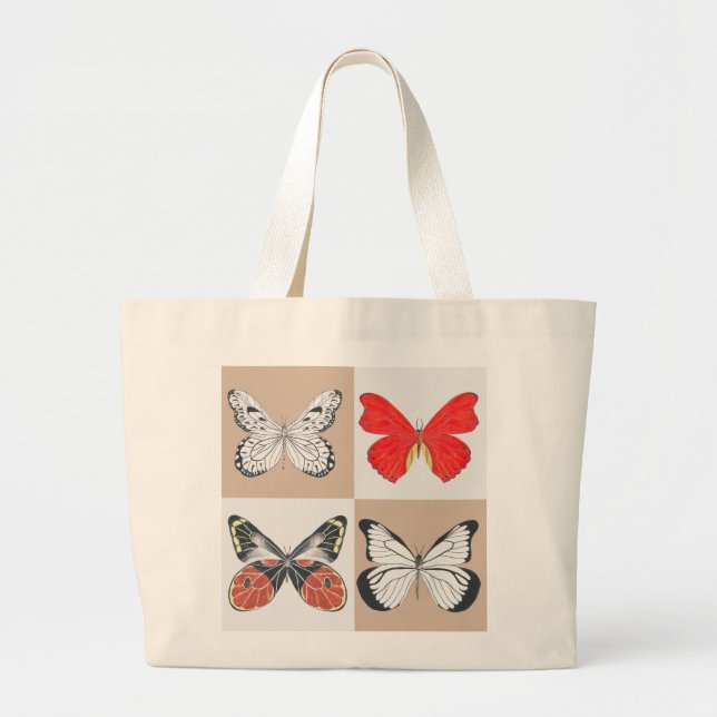 Butterflies on a Jumbo Tote  (Front)