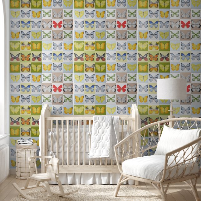 Butterflies on a Wallpaper Wallpaper (Kids)