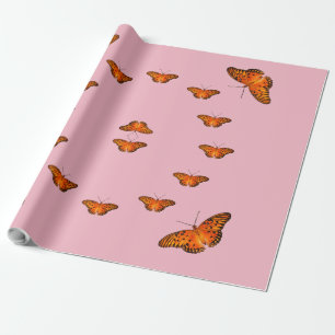 Butterflies on any color wrapping paper