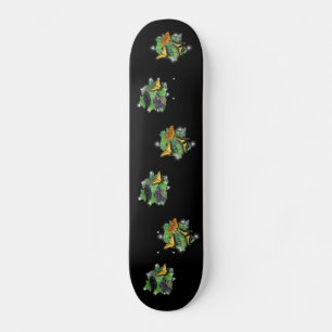 Butterflies on Leaves Skateboard Deck